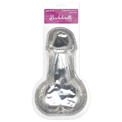 Pipe Dreams Bachelorette Party Favors Disposable Pecker Cake Pans 11 x 7