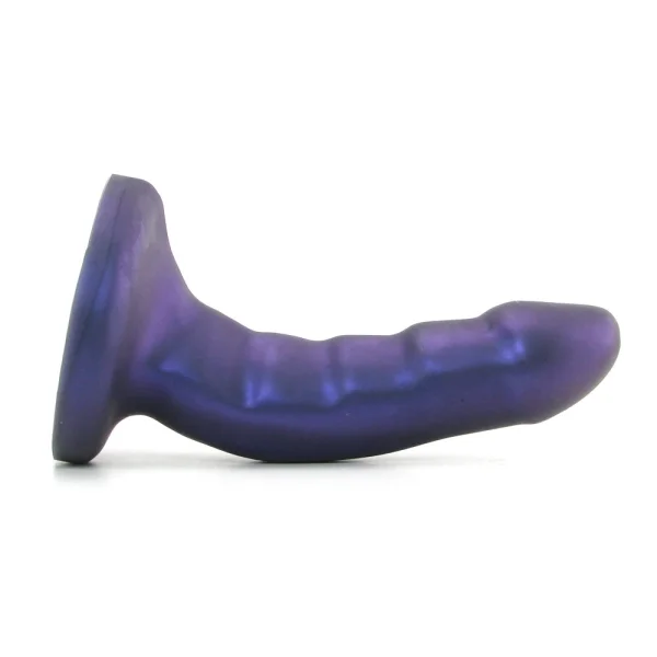Curve Silicone G-Spot Dildo by Tantus - Midnight Purple