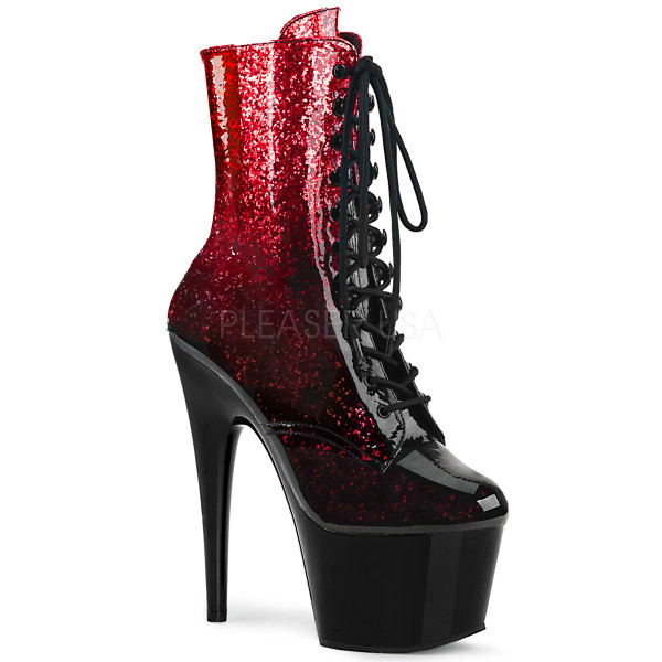 7 inches Heel, 2 3/4 inches PF Lace-Up Front Ankle Boot, Side Zip — image 9 of 20