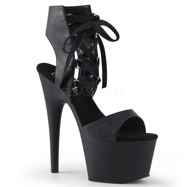 7 inches Heel, 2 3/4 inches PF Front Lace-Up Sandal