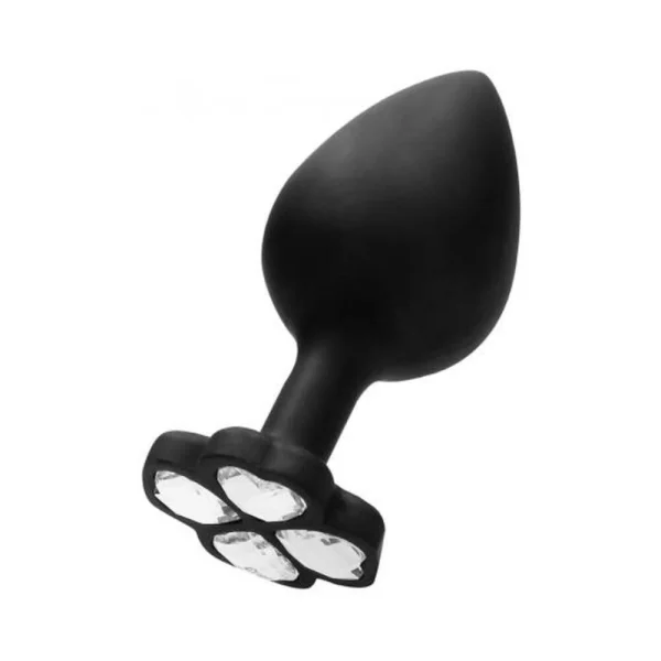 Ouch! Large Lucky Diamond Butt Plug - Black — image 2 of 9