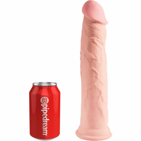 King Cock Plus 11" Triple Density Cock With Suction Cup Base - Vanilla