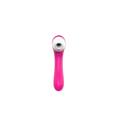 Dual Sucker Vibrator Hot Pink 7 2 Inch