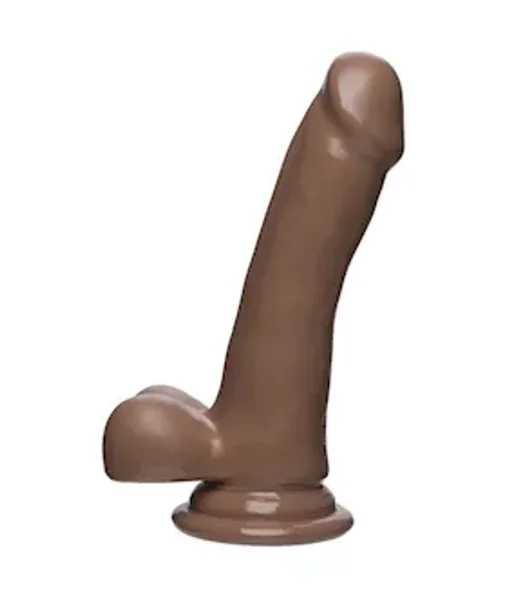 Doc Johnson Firmskyn 6 Inch Slim Dildo With Balls - Tan - 6 Inch — image 3 of 4