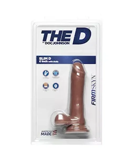 Doc Johnson Firmskyn 6 Inch Slim Dildo With Balls - Tan - 6 Inch — image 4 of 4