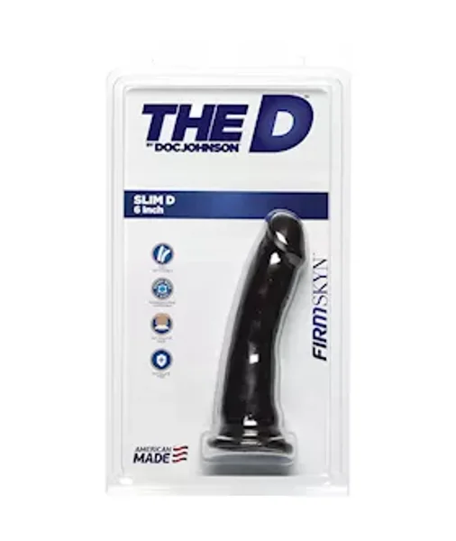 Doc Johnson Firmskyn Slim Dildo - Brown - 6 Inch — image 4 of 4