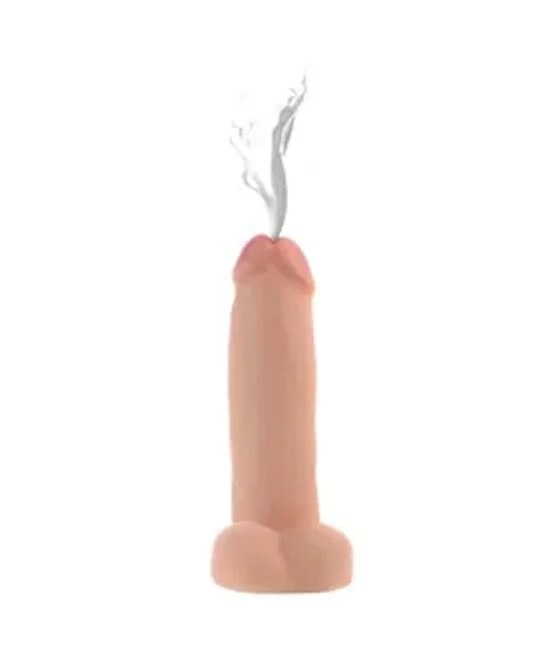 8 Inch Realistic Dual Density Squirting Dildo - Flesh - 8 Inch — image 7 of 9