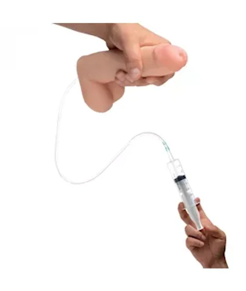 8 Inch Realistic Dual Density Squirting Dildo - Flesh - 8 Inch — image 8 of 9