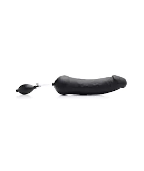 Tom Of Finland Tom's Inflatable Silicone Dildo - Black - 12.7 Inch — image 8 of 12