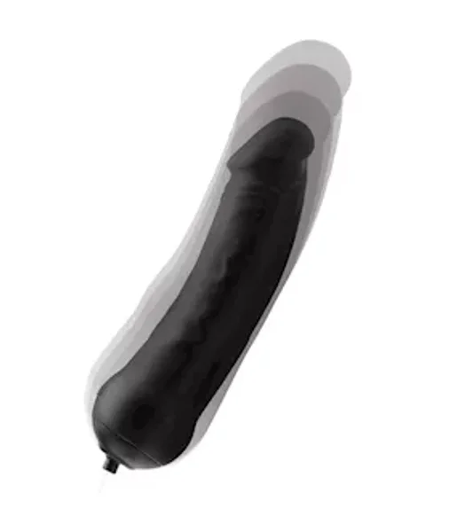 Tom Of Finland Tom's Inflatable Silicone Dildo - Black - 12.7 Inch — image 9 of 12