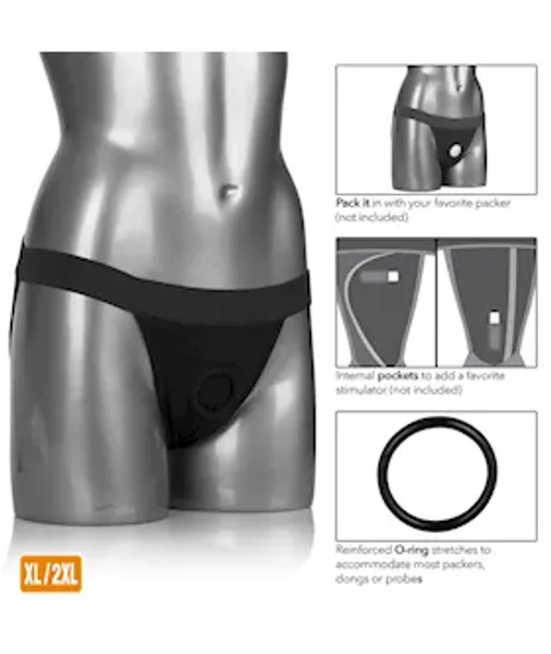 Calexotics Packer Gear Jock Strap - Black - 1x/2x — image 6 of 7