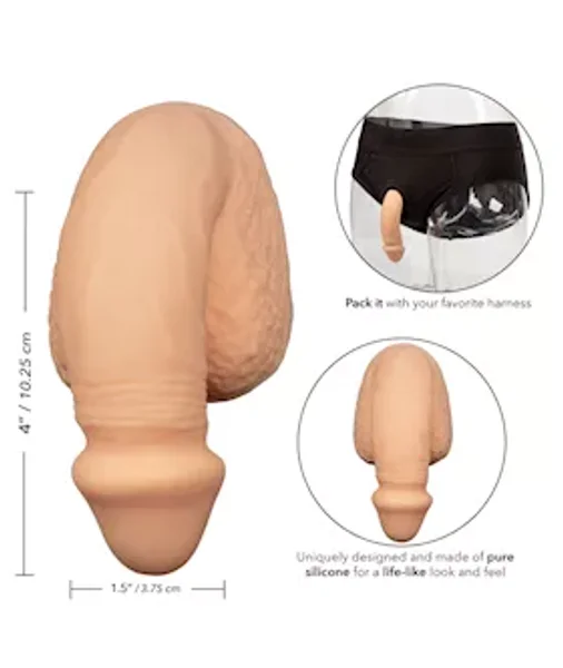 4 Inch Silicone Packing Penis - Ivory -  4 Inch — image 7 of 8