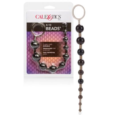 California Exotic 11 Anal Beads with Retrieval Ring Pliable cord