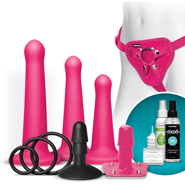 Vac-U-Lock Total Penetration Set - Pink