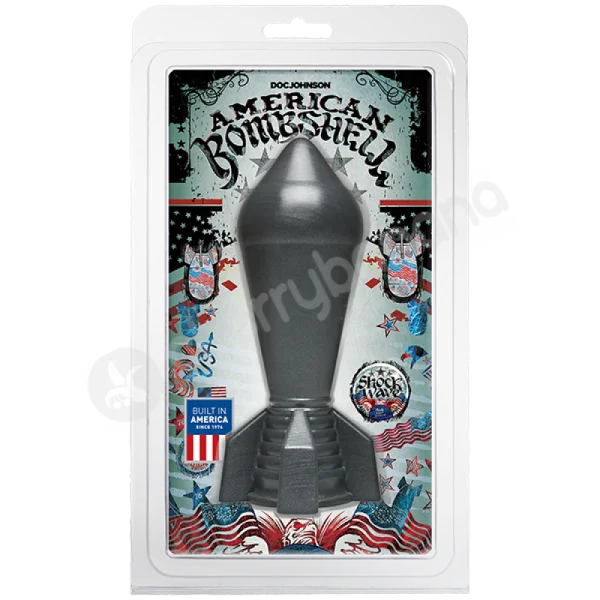 American Bombshell Shock Wave Grey Butt Plug