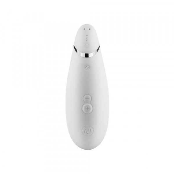 Womanizer Premium White/Chrome Air Suction Clit Stimulator