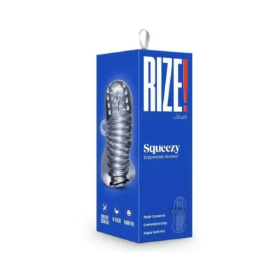 Sleeves Rize Squeezy Ergonomic Stroker Clear
