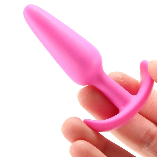 Mood Naughty Small Silicone Butt Plug by Doc Johnson - Pink