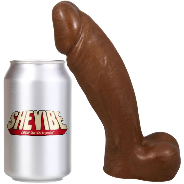 The Fascinos 8.25" Silicone Realistic Dildo By Uberrime - Chocolate