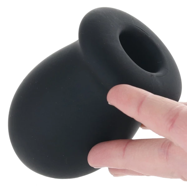 Boundless Rechargeable Vibrating Stroker Silicone Waterproof Penis Masturbator By CalExotics - Black