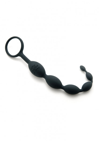 Pleasure Intensified Anal Beads - Black - Vibrating Anal Beads