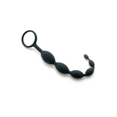 Pleasure Intensified Anal Beads Black Vibrating Anal Beads