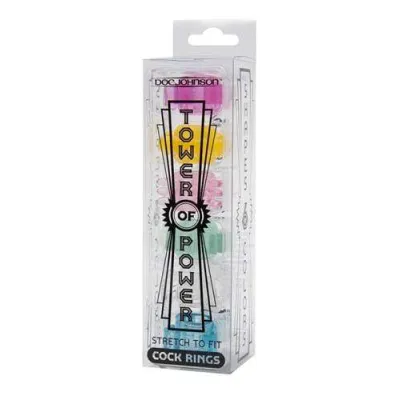 Tower of Power Set of 6 Multi Color