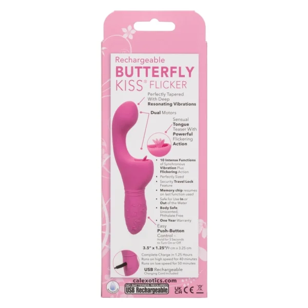 Calexotics Rechargeable Butterfly Kiss Flicker