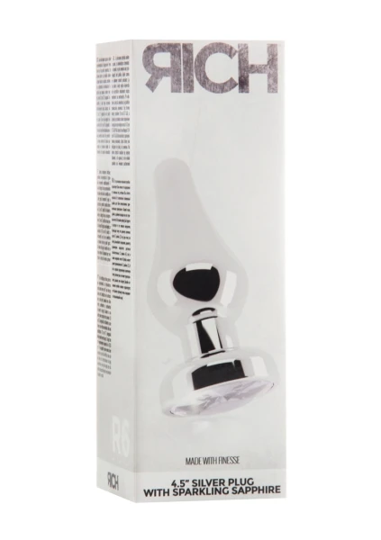 Rich R6 - Silver Plug - 4.5 Inch - Clear Sapphire