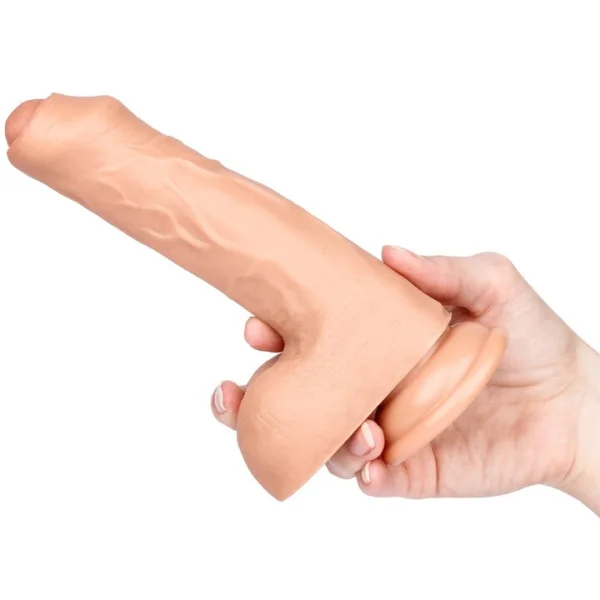 Bondara Whole Hog Light Tone Uncut Suction Cup Dildo – 7 Inch