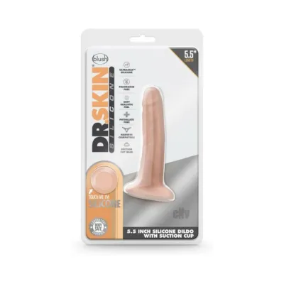 Dr Skin Dr Lucas Dong With Suction Cup Silicone 5 In Vanilla