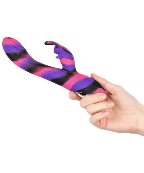 Bondara Galaxy Glitter Silicone 10 Function Rabbit Vibrator