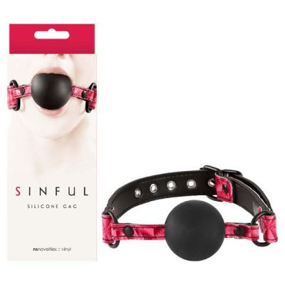 Sinful Soft Silicone Gag Pink Mouth Restraint