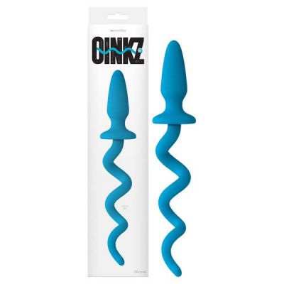 Oinkz Blue 9 6 cm 3 8 Butt Plug with 20 cm 8 Pig Tail