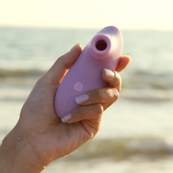 SVAKOM Pulse Lite Neo Rechargeable App Enabled Silicone Pressure Wave Clitoral Stimulator - Rosette
