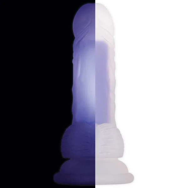 Evolved Luminous Mini Glow in the Dark Dildo, Dual-Density Silicone
