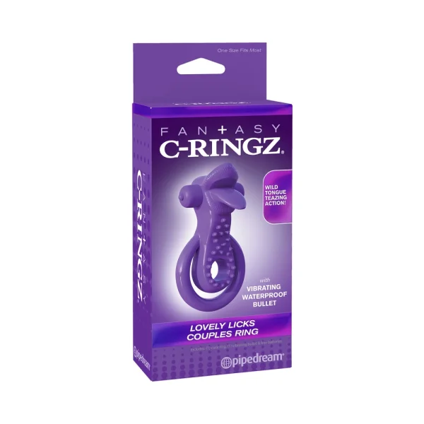 Fantasy C-Ringz Lovely Licks Couples Ring Purple
