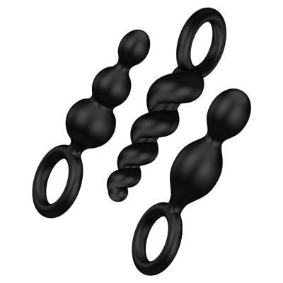 Satisfyer 3 Piece Beads Set Black