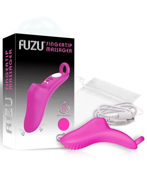 Fuzu Vibrating Rechargeable Fingertip Massager Pink