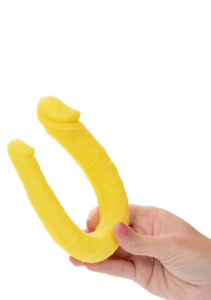 Boundless AC/DC Dong Silicone Double Dildo By CalExotics - Yellow