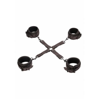 Ouch Elegant Hogtie Titanium Grey BDSM Handcuffs