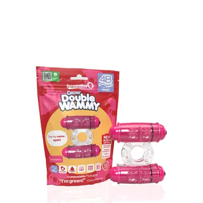 Screaming O Double Wammy Stretchy Bass Vibrating Cock Ring