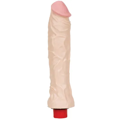 The Naturals Heavy Veined 8 Inch Vibrating Dong Thin