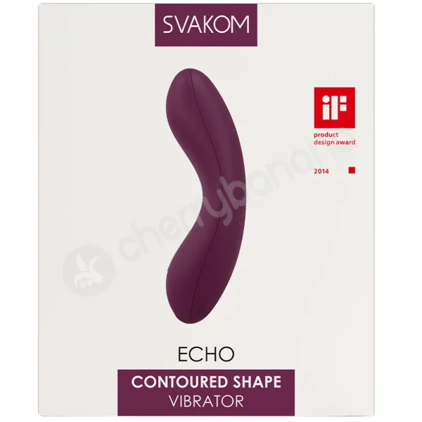 Svakom Echo Curved Purple Vulva USB Rechargeable Vibrator