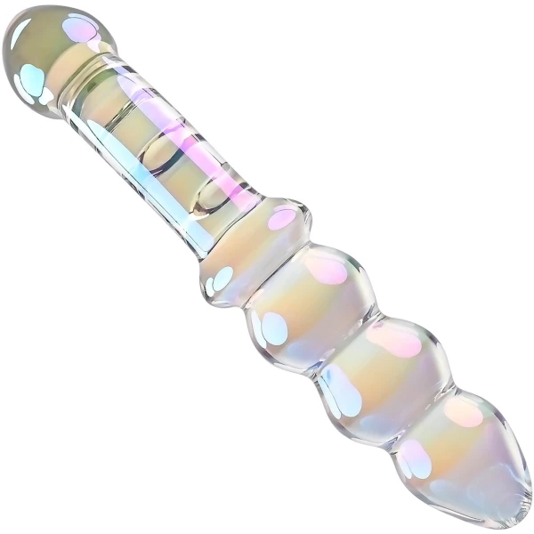 Playboy Pleasure Jewels Double G-Spot Glass Dildo