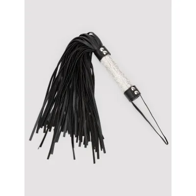 Bondage Boutique Silver Rhinestone Flogger
