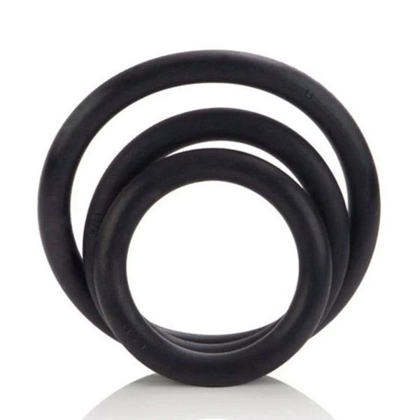 CalExotics Rubber Cock Ring Set 3 pack