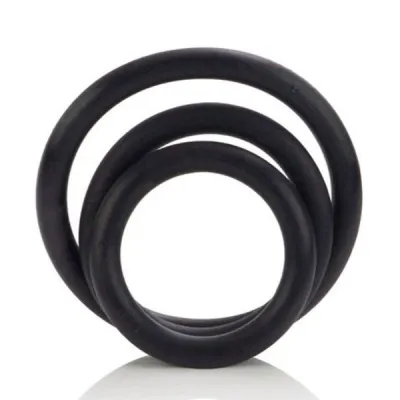 CalExotics Rubber Cock Ring Set 3 pack