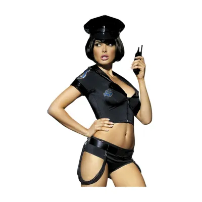 Obsessive Police Set Costume Black S m