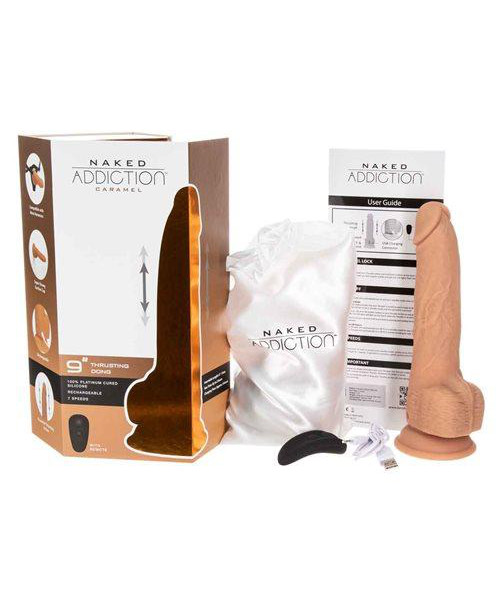 BMS Factory Naked Addiction 8 Inch Thrusting Dildo with Suction Cup — image 7 of 16